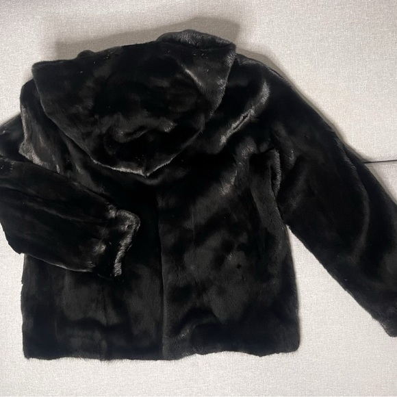 Casiani Black Mink Fur Coat Jacket - Picture 4 of 4